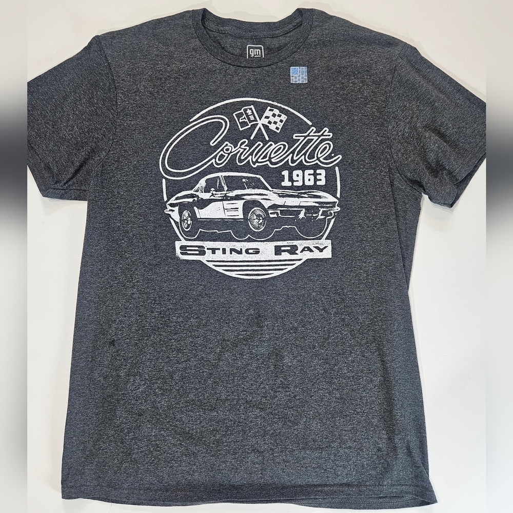 Chevy Corvette Mens‎ T-shirt Large Black Chevrolet Stingray Retro Graphic Tee